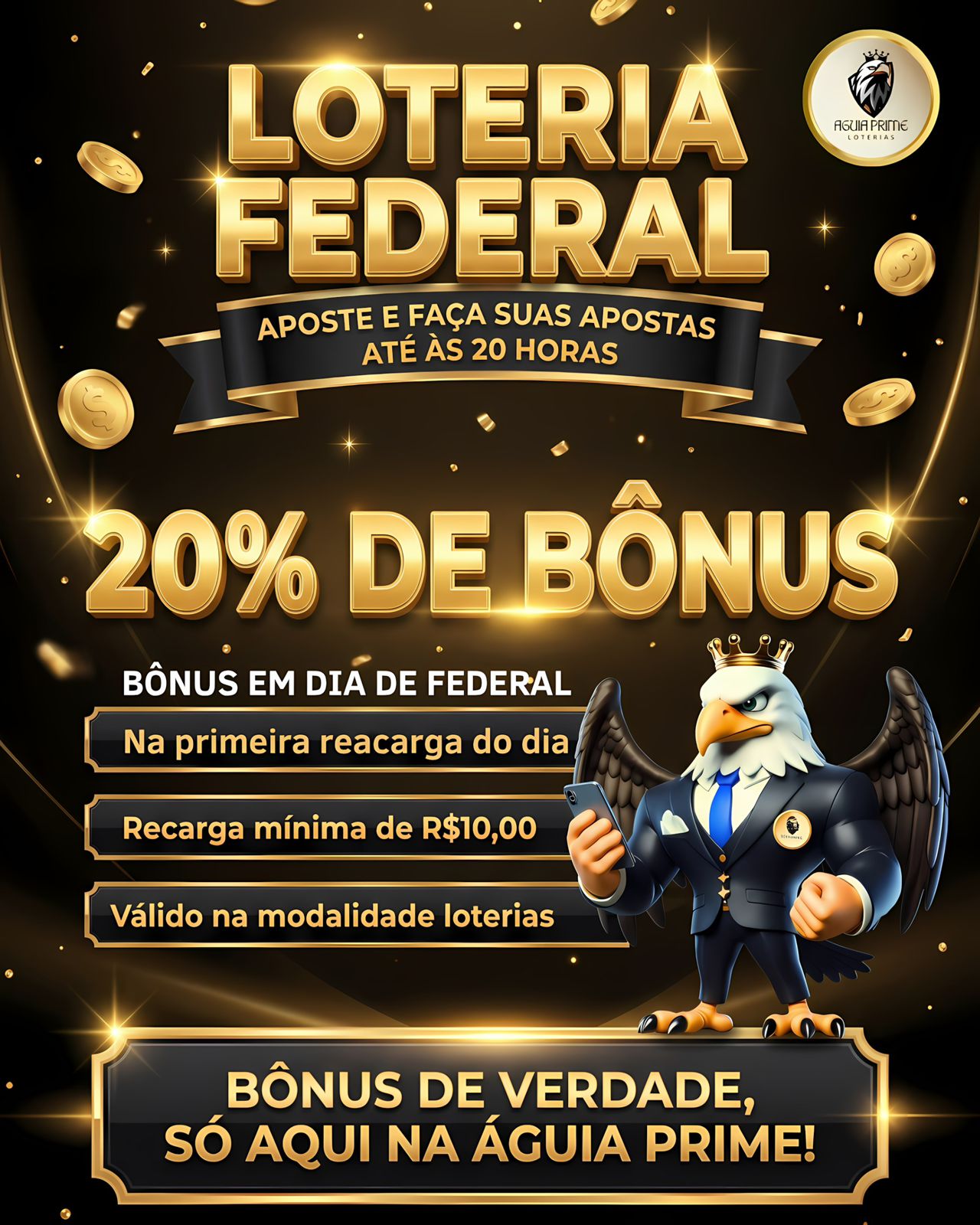 LOTERIA FEDERAL 20% DE BÔNUS